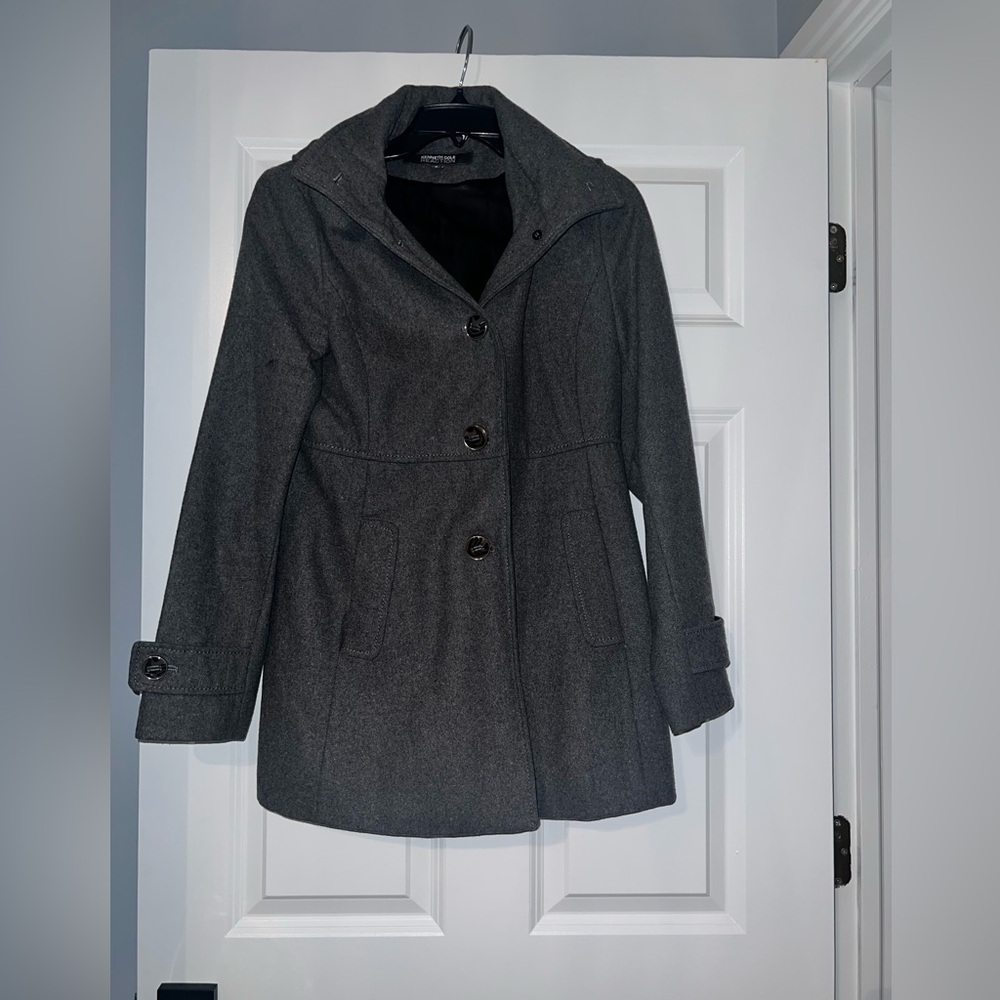 Kenneth Cole Reaction gray wool Pea Coat 6